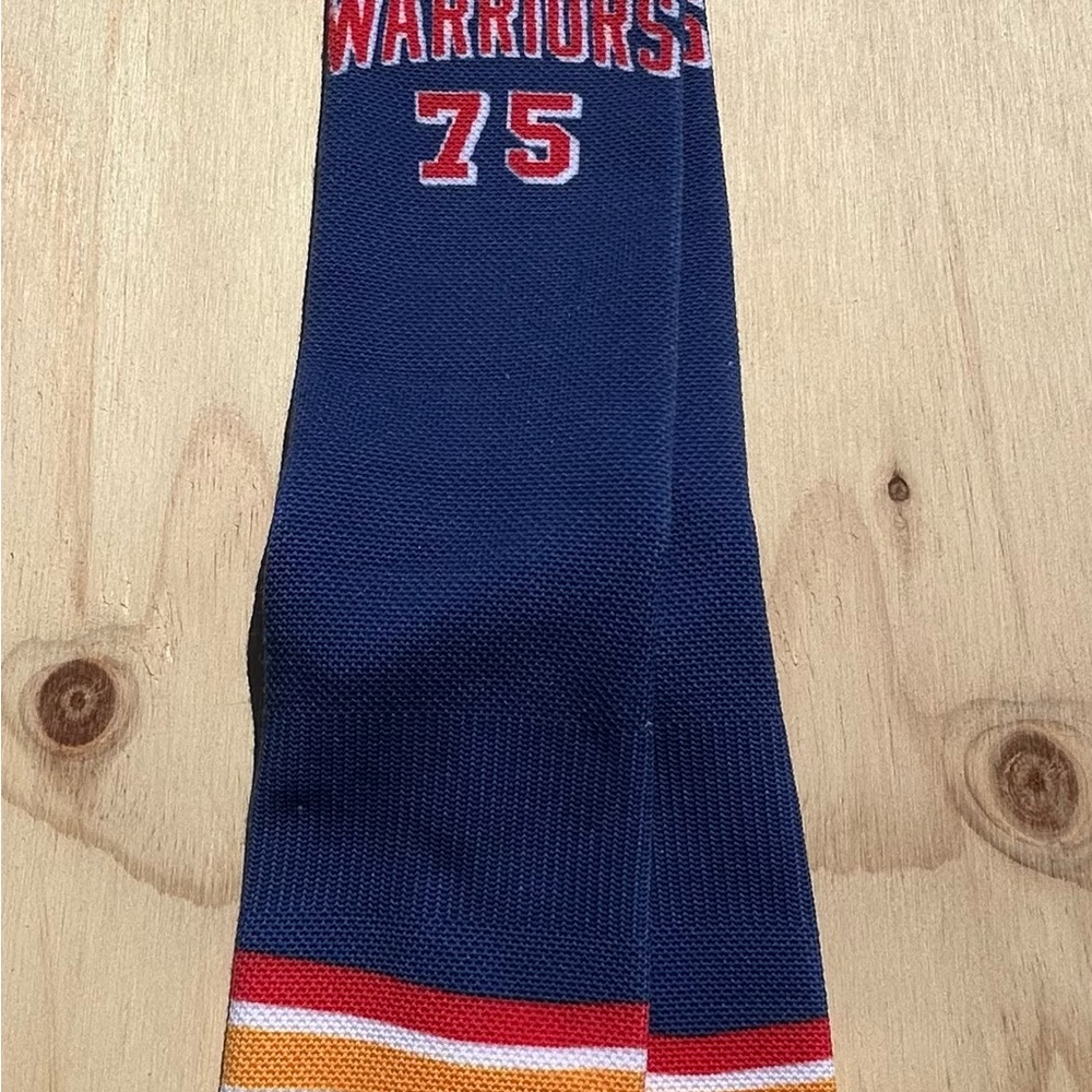 NBA Golden State Warriors Hardwood Classics 75th Anniversary Crew Socks Blue L